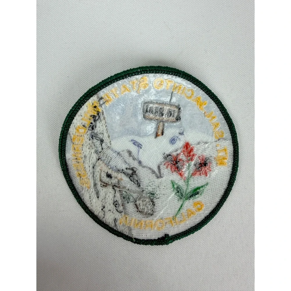 Mt San Jacinto State Wilderness California Souvenir Patch 10834 Ft Elevation